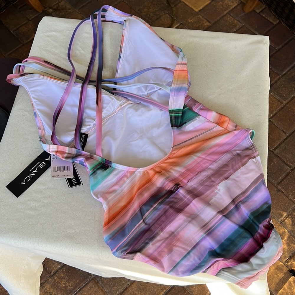 LA BLANCA one piece swimsuit size 6 - Picture 4 of 10